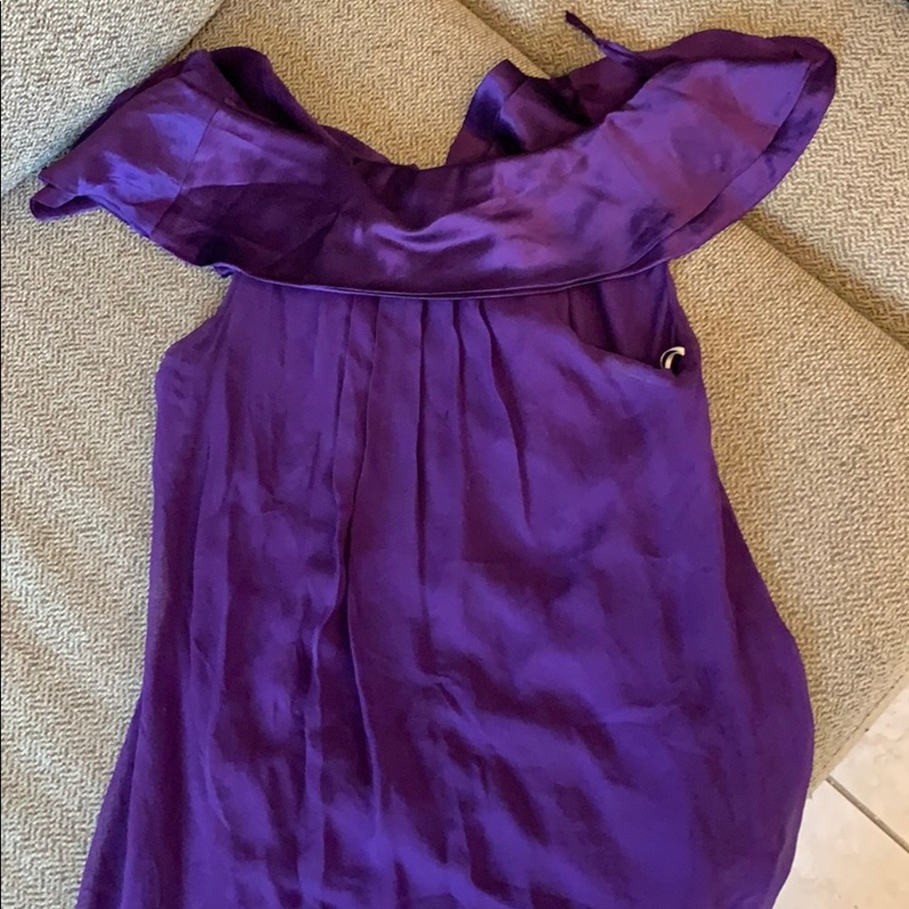 Purple silk top - Nu Collective - Med
